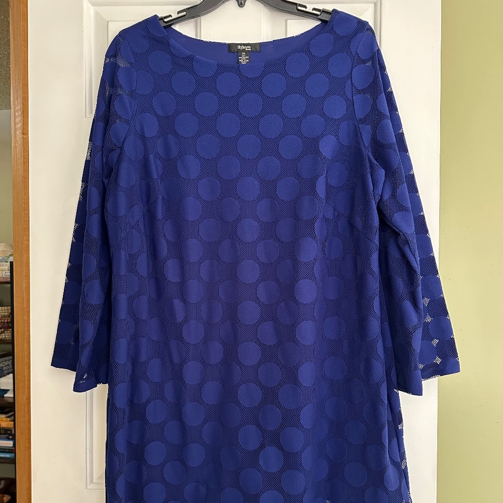 Style & Co Polka-Dotted Dress - Size 2x